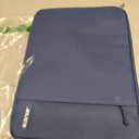 MOSISO Laptop Case 13.3 inch, 13-13.3 inch Laptop Sleeve Compatible with MacBook Air/Pro 13/Pro 14 M5 M4 M3 M2 M1, HP Dell ASUS Lenovo,Polyester Vertical Computer Sleeve Bag with Pocket, Navy Blue