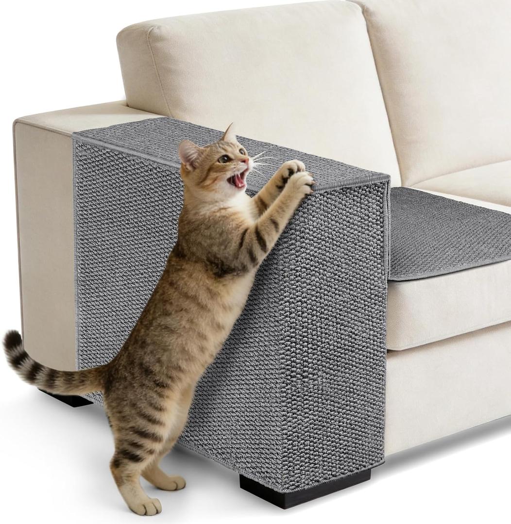 Cat Scratcher Couch Protector - Couch Corner & Armrest Protectors for Cats, Furniture Sofa Protector from Cat Claws Scratch