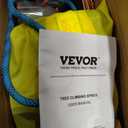VEVOR Tree Climbing Spikes Set, 1 Pair Alloy Steel Climbing Spurs with Safety Rope and Safety Harness, 350lbs Load Capacity Tree Climbing Gear, Arborist Equipment for Climbers, Fruit Picking, Orange