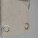 H.VERSAILTEX Living Room Linen Curtains - Semi Sheer, Nickel Grommet, Energy Saving, Light Filtering Window Treatments - Oatmeal, 2 Panels, 52 x 84 Inch