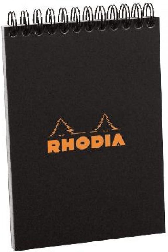 Rhodia Wirebound Pad 6X8.25 Black Grid