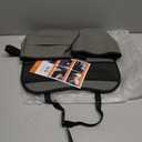 Leather Car Seat Back Organizer with Tissue Holder, Water Bottle Holder, Phone Holder for Road Trips. (Gray)