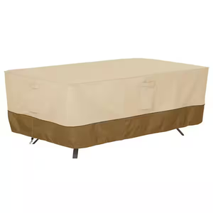 Patio Furniture Covers Waterproof, Heavy Duty Outdoor Sectional Cover, High Wind Resistant & Anti-UV , 48" x 96", Brown and White