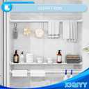 Small Tension Rod 18-32 Inch White Spring Shower Curtain Rod Adjustable Tension Curtain Rod No Drilling Heavy Duty Short Shower Rod,Non Slip,Stainless Steel