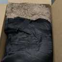 Calming Dog Bed Fluffy Plush Dog Mat for Furniture Protector with Removable Washable Cover for Dogs and Cats (X-Large (53x39.3x6), Light Brown)