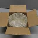 NelyBet 360 Rotating Rotating Utensil Caddy With Handle, Cutlery Silverware Caddy Holder Flatware Organizer with 4 Compartment For Kitchen Countertop Party Office Cream White