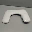 Manicure Arm Rest with Rotating Phone Holder for Nails Tech, U - Shaped Adjustable Nail Hand Rest Stand PU Leather (White)