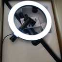 Ring Light with Stand for Desk,Adjustable Overhead Phone Mount with 10" Ring Light Tripod for iPhone,Phone Tripod with Light and Remote Phones Holder for Video Recording,Live Stream,Cooking Video