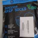 Lux Dual Grip Socks - Soccer Grip Socks for Men and Women. GripArray Performance & Comfort (Large, White)