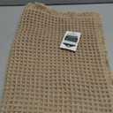 RESARE Waffle Bath Mat, Super Absorbent Non Slip, Machine Washable, Ultra Soft Boho Bath Rugs with Tassels, Upgraded Bordered Design, 17"x24" Brown