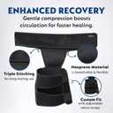 Hip Brace for Sciatica Pain Relief - Adjustable Neoprene Hip Brace for Women & Men with Thigh, Groin, Hamstring Compression Sleeve & SI Joint Support, Black