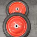 Lot of 2, Shepherd 9597 Metal Rib Tread Replacement 10" Wheel