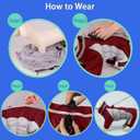 MIGOHI Full Body Dog Coat - Warm Reflective Small Dog Winter Coat with Harness, Turtleneck Fleece Jacket for Dogs,Four-Leg Windproof Puffer Jackets Snowsuit with Zipper for Small Dogs