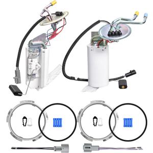 SP2005H SP2007H Front & Rear Fuel Pump Assembly fit for Ford F Super Duty F-150 F-250 F-350 1992-1997 L6 4.9L V8 5.0L 5.8L 7.5L SP2005H Midship Tank 17 Gallon SP2007H Rear Tank 18 Gallons