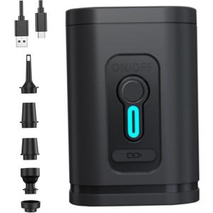 Mini Air Pump Portable Electric Air Pump with 3 Light Modes Rechargeable Quick Inflation and Deflation Suitable