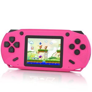 16 Bit Handheld Game for Kids, 3.0'' Large Screen Retro Gaming Player, Preloaded 200 HD Retro Kids Games with 2 Cartridges for Birthday Gift, Video Games for Boys & Girls Aged 4-12(Rose Red)