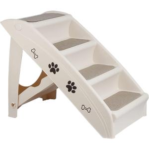 Pet Dog Stairs Steps, Foldable Steps for Dogs and Cats, Pet Ramp for high Bed for Small, Medium Pets Durable Plastic Dog Step for Home Use