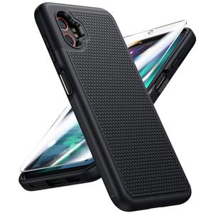 FNTCASE for XCover 7 Pro Case: XCover 6 Pro Samsung Galaxy Dual Layer Shockproof Protective Heavy Duty Phone Cover Rugged with Non Slip Textured Back Hard Shell - Military Drop Protection (Black)