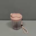 Large Pill Organizer,Supplement Organizer for 7 Different Vitamins,Pill Dispenser with Anti-Mixing Design,Easy to Retrieve Meds,Includes 20 Pcs Labels,Travel Pill Organizer(Pink)