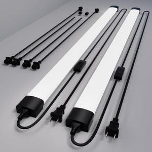 4FT Plug in Ceiling Light 2PCS, 5000K Linkable 36W Workbench Light, LED Tube Lights with Plug, 4500 LM Ceiling Closet Lighting for Laundry Garage Basement Kitchen | LED Tube Lights with Plug, 4500 LM Ceiling Closet Lighting for Laundry Garage Basement Kitchen Shop Bathroom