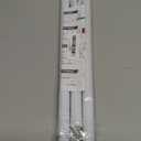 White Tension Curtain Rod for Windows 28 to 48 inch, Adjustable Expandable Pressure Spring Curtain Rod No Drilling, 7/8" Curtain Rod for Bedroom Doorway Closet Door