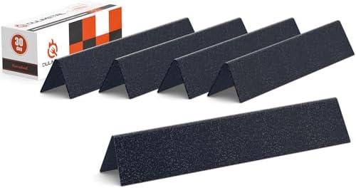 QuliMetal 17.5 Inch Flavorizer Bars for Weber Genesis 300 310 E310 E320 E330 S310 S320 S330 Grills with Front Controls Knobs, Porcelain Steel Heat Plates for Weber Genesis Grill Parts 7620 7621, Pack Of 5
