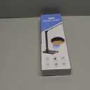 LED Desk Lamp with USB Ports,Touch Desk Lamps for Home Office with 5 Color Modes,3 Brightness Desk Light with Small Night Light,Reading Lamp Table Lamp for Bedroom Bedside Study Black with adapter