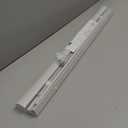 Cordless Light Filtering Mini Blind - 33 Inch Width, 48 Inch Length, 1" Slat Size - Pearl White - Cordless GII Morningstar Horizontal Windows Blinds for Interior by Achim Home Decor