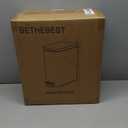 BETHEBEST 15 Liter/4 Gallon Stainless Steel Trash Can With Soft Close Lid, Removable Wastebasket, Rectangular for Bathroom, Kitchen, Office (Titanium Black)