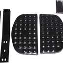 OMIX Rugged Ridge 12025.34 Black Side Step Kit - Pair
