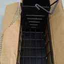 Kitchen Caddy Sink Organizer,Sponge Holder with Dish Brush Holder,Sponge Caddy Soap Dispenser Storage,304 Stainless Steel Kitchen Sink Accessories Over the Sink Shelf (Black)