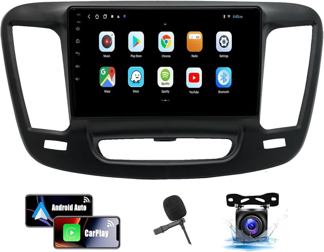 Android 13 Car Radio Stereo for Chrysler 200 200C 200S 2015-2019 9 inch HD Touch Car Screen Radio w/Backup Camera CarPlay & Android Auto Double Din GPS AHD Backup Camera Mic 2G+32G