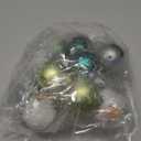 Gingerbread Christmas Ornaments, 42ct Red Green Brown Christmas Tree Decorations, Shatterproof Christmas Hanging Balls Ornament for Mini Tree Centerpiece Home Decor