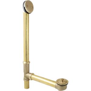 Kingston Brass DLL3187 23" Lift and Turn Tub Waste and Overflow, 20 Gauge, Brushed Brass