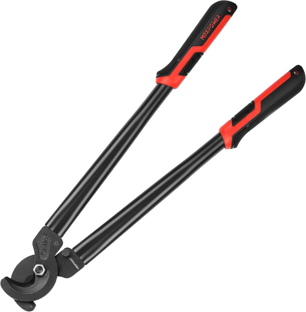 MAXPOWER Cable Cutters, 17-Inch Heavy Duty Cable Cutter for Cutting Aluminum, Copper, and Communications Cable Up to 150mm