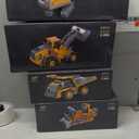 2.4GHz Remote Control Construction Vehicles Set, RC Excavator Dump Truck Loader Bulldozer with Lights and Sound Effects