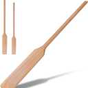 Flat Wooden Spatula for Cooking - 24" Long Wooden Stirring Paddle for Cooking, Mixing, Brewing in Big Stock Pots, Hand-Held Beech Wood Pot Stirrer Wooden Spoon for Kitchen, 1 Piece