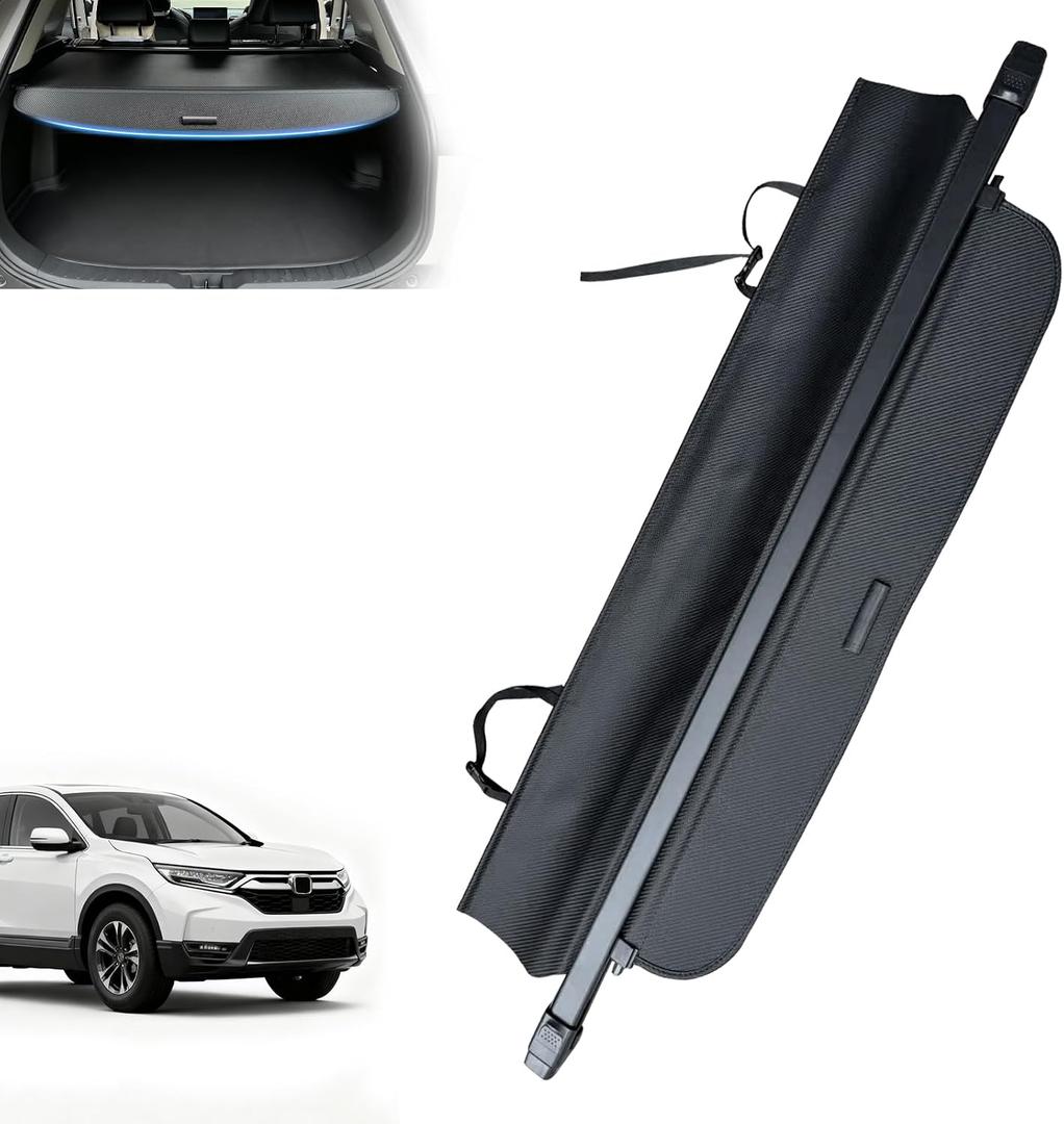 MIALUTY Cargo Cover for 2023-2026 Honda CRV Retractable Trunk Cover CRV Accessories Anti-Peeping Anti-Theft Privacy Screen,Trunk Luggage Shield Shade Carbon Fiber Texture