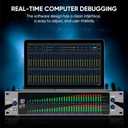 31-Band Digital Equalizer for Home Stereo Audio System, Professional Dual Channel Graphic Equalizer Music EQ Studio Equalization with PC Tuning, Spectrum Analyzer Display & Noise Reduction