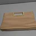 CHARMING TAILOR Fashion PU Leather Handbag Stylish Women Convertible Clutch Purse (Taupe)