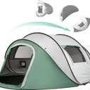 EchoSmile Pop Up Camping Tent, 4 Person Easy Setup Tent, Water Resistant Dome, Portable with Carry Bag