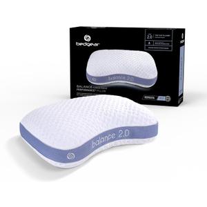 Bedgear Balance Cuddle Curve Performance Pillow - Size 2.0 - Moisture-Wicking Pillow for Side Sleepers - Medium Firmness Bed Pillow- Hypoallergenic, Washable Removable Cover - 20" W x 26" L x 5.75" H Bedgear Balance Cuddle Curve Performance Pillow - Size 2.0 - Moisture-Wicking Pillow for Side Sleepers - Medium Firmness Bed Pillow- Hypoallergenic, Washable Removable Cover - 20" W x 26" L x 5.75" H