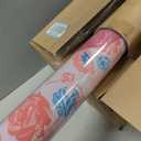Virora American Mahjong Mat with Rules, Pink Mahjong Mat, 3MM Non-Slip Rubber Noise Reduction Mah Jongg Pad, 32.7x32.7in Rolled No Creases Waterproof Mahjong Table Cloth for Mah Jong & Card Games