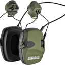 PROHEAR Electronic Shooting Ear Protection Muffs (Arc Rail Adapter for Helmet - Green)