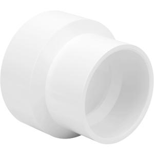4.5" x 3.5" PVC DWV Reducer Coupling Adapter (Socket x Socket) Schedule 40 PVC DWV Slip Reducing Coupling Pipe Fittings, pvc Increaser/Reducer Coupling for Home Sewer Plumbing