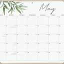 Large Desk Calendar 2025-2026 with Desktop Mat, Cabbrix Desk Pad Calendar 21 x 16-1/2 Inch Covering July 2025 to June 2026, Desk Blotter Calendar for Home School and Office (Green)
