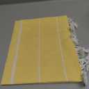 Cacala 100% Turkish Cotton Kitchen Tea Towels, Highly Absorbent Luxury Soft Quick Drying Dish Towel with Hanging Loop for Gym, Yoga, Bath, Sports, Cleaning and Kitchen (23 x 36), Yellow