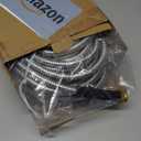 50ft Garden Hose, Heavy Duty Outdoor Water Hose with 10-Way Spray Nozzle, Leak-Proof Brass Connectors, Flexible 50 Foot Hose for Yard & Outdoor,Car Wash