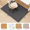 Sycoodeal Chair Mat,36" x 48" Office Chair Mat for Hardwood and Tile Floor, Heavy Duty Floor Protector for Rolling Chairs,Non-Slip,Computer Mat for Home Office(Dark Coffee)