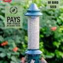 Squirrel Buster Plus Squirrel-proof Bird Feeder w/Cardinal Ring and 6 Feeding Ports, 5.1-pound Seed Capacity, Adjustable, Pole-mountable (POLE ADAPTOR SOLD SEPARATELY), Green
